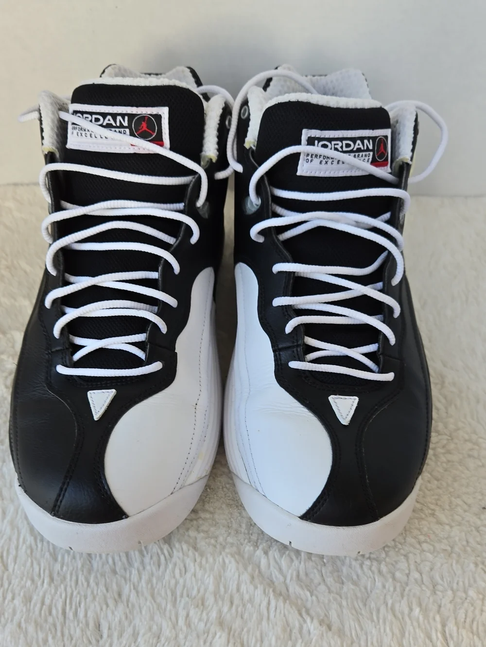 VNFS Nike Air Jordan Jumpman Team 1 Black White Red 644938-002 Size 9.5 OG Box